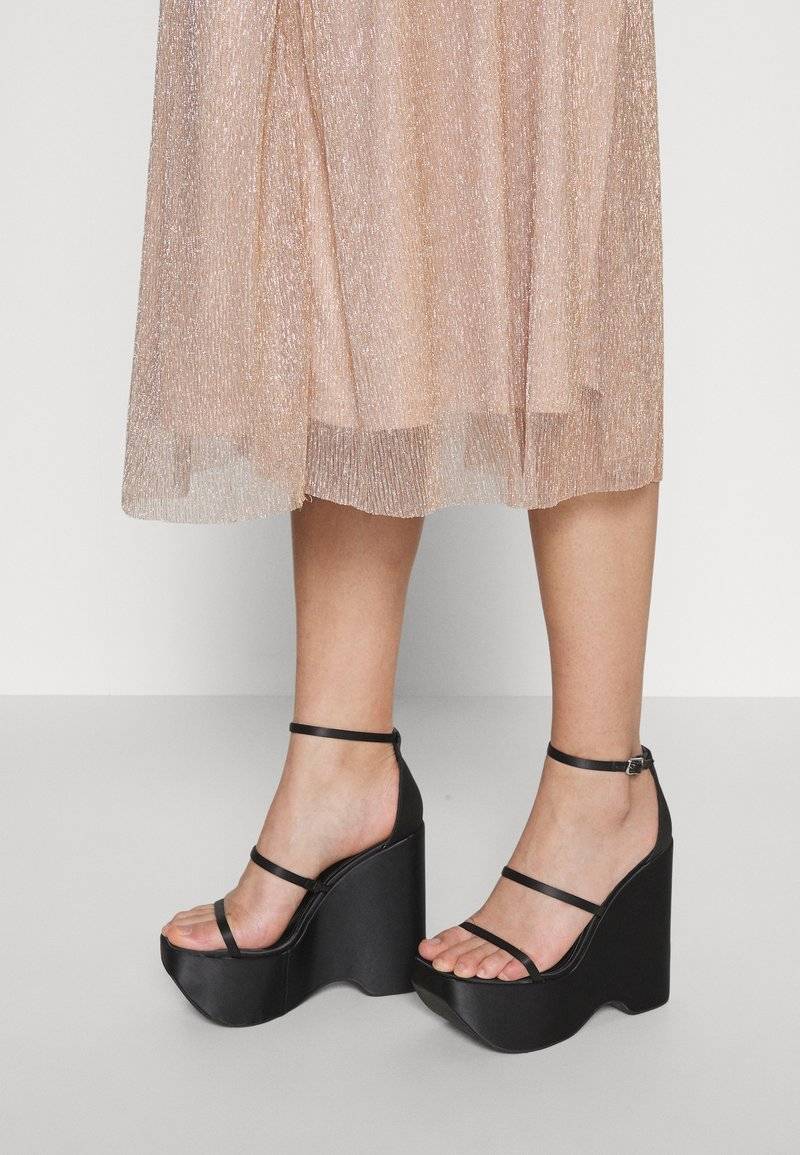 ONLY ONLY ONLTINGA SHINE SKIRT - A-line skirt - beige Black Friday Preise