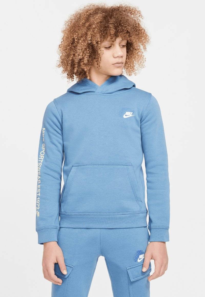 Nike Sportswear Nike Sportswear FLEECE HOODIE - Hoodie - aegean storm Im Verkauf