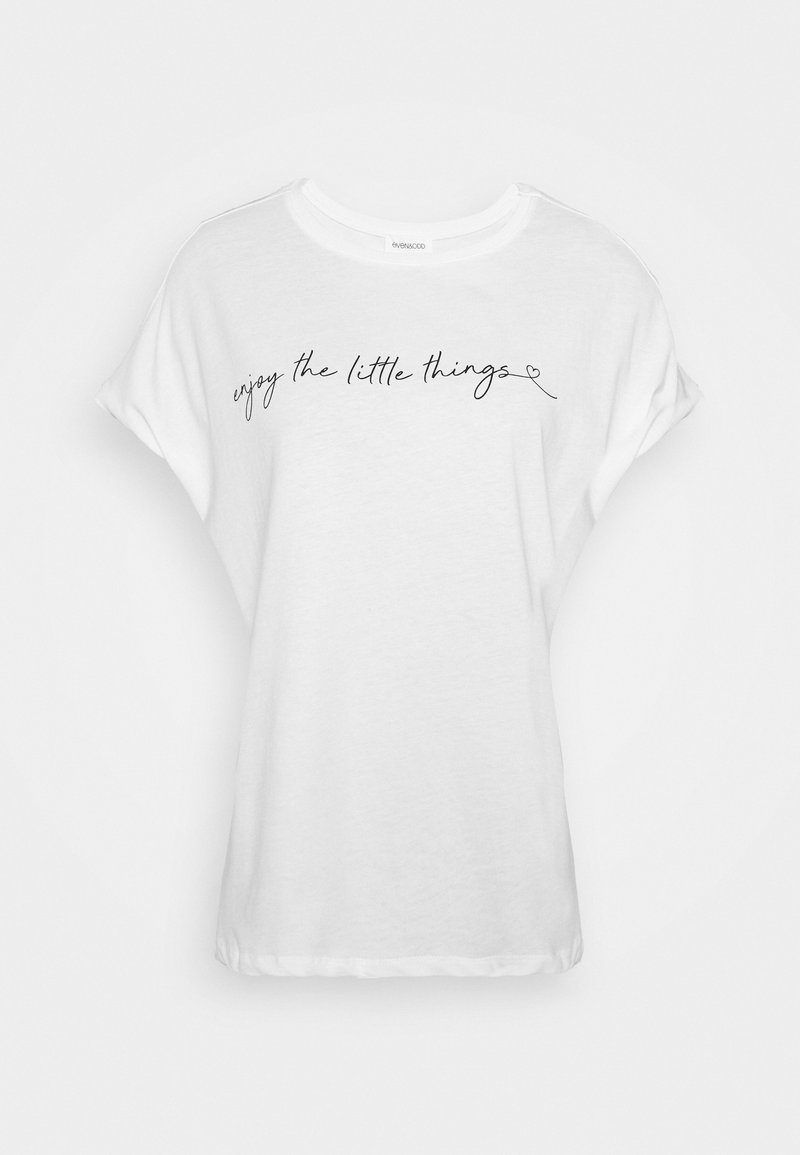 Even&Odd Even&Odd MANDALA ENJOY THE LITTLE THINGS TEE - Print T-shirt - white zollfrei