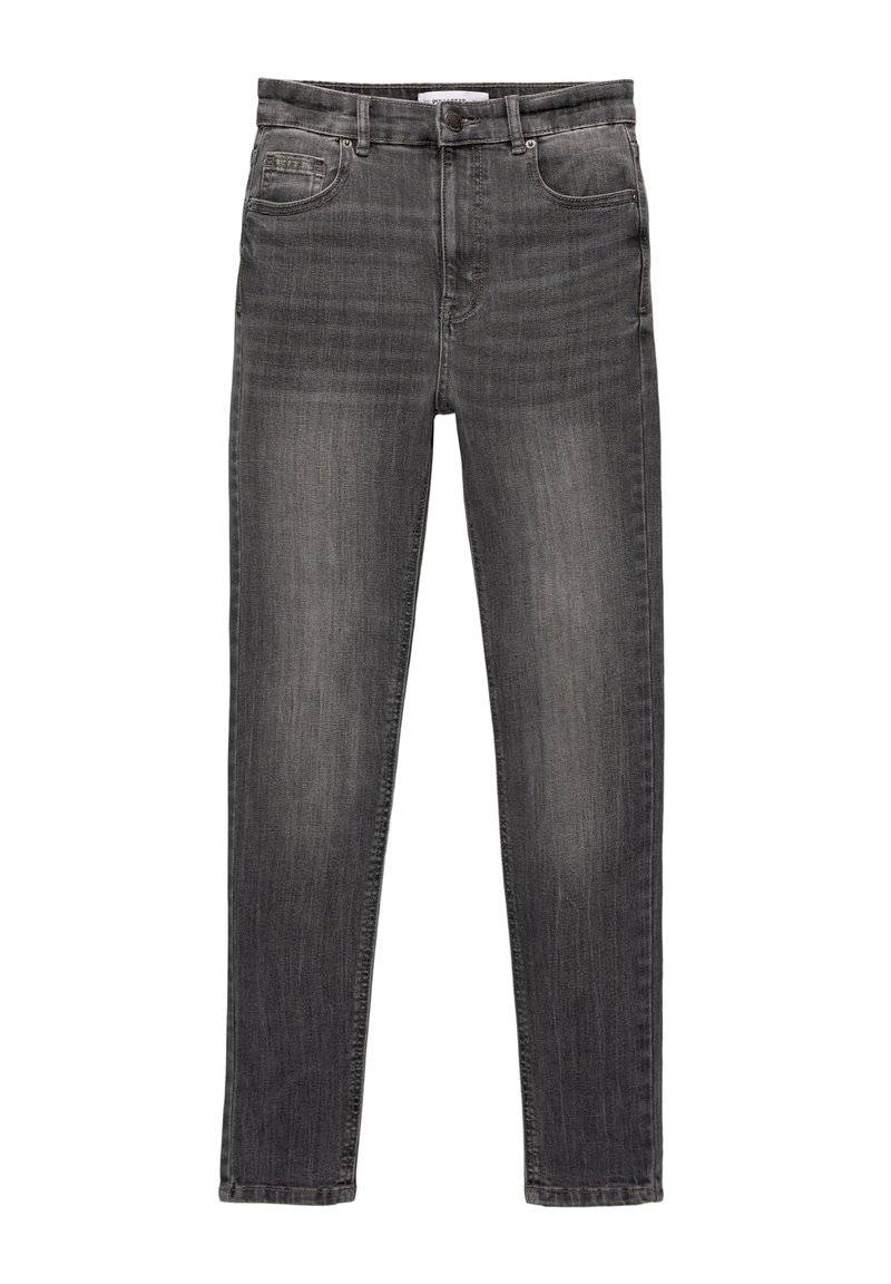 PULL&BEAR PULL&BEAR HIGH WAIST - Jeans Skinny Fit - grey denim Schlussverkauf
