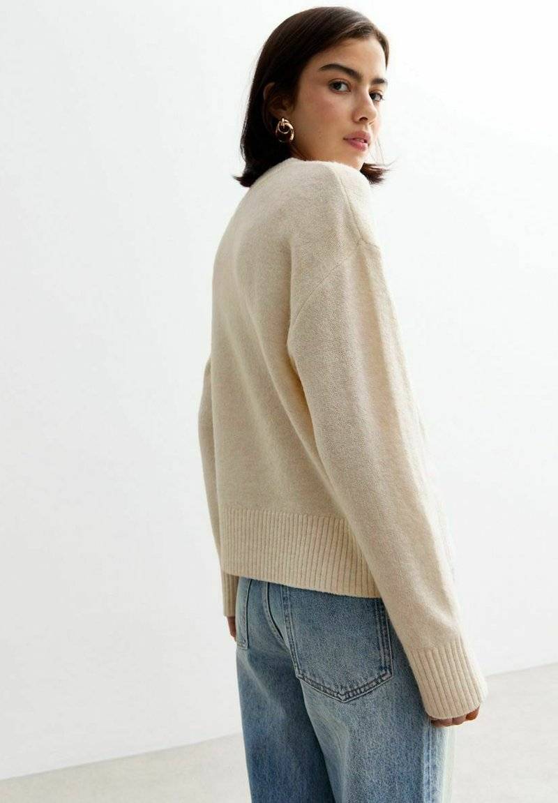 New Look New Look CREW NECK - Jumper - off white Blitzverkäufe