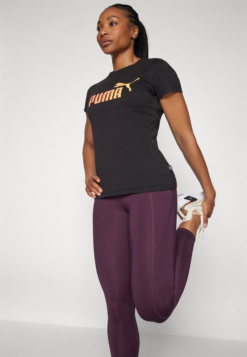 Puma Puma SUMMER SPORTS TEE - Print T-shirt - black Cyber Monday