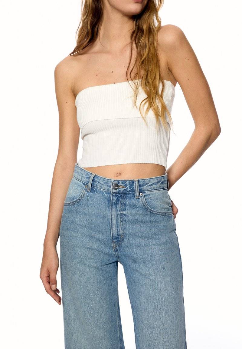 PULL&BEAR PULL&BEAR HIGH WAIST - Flared Jeans - blue 50% Rabatt für begrenzte Zeit