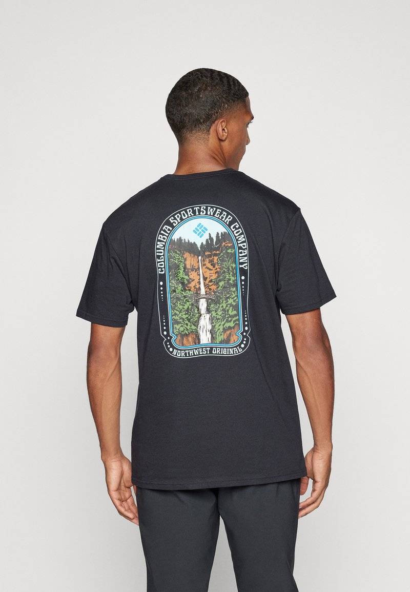 Columbia Columbia CAVALRY TRAIL - Print T-shirt - black