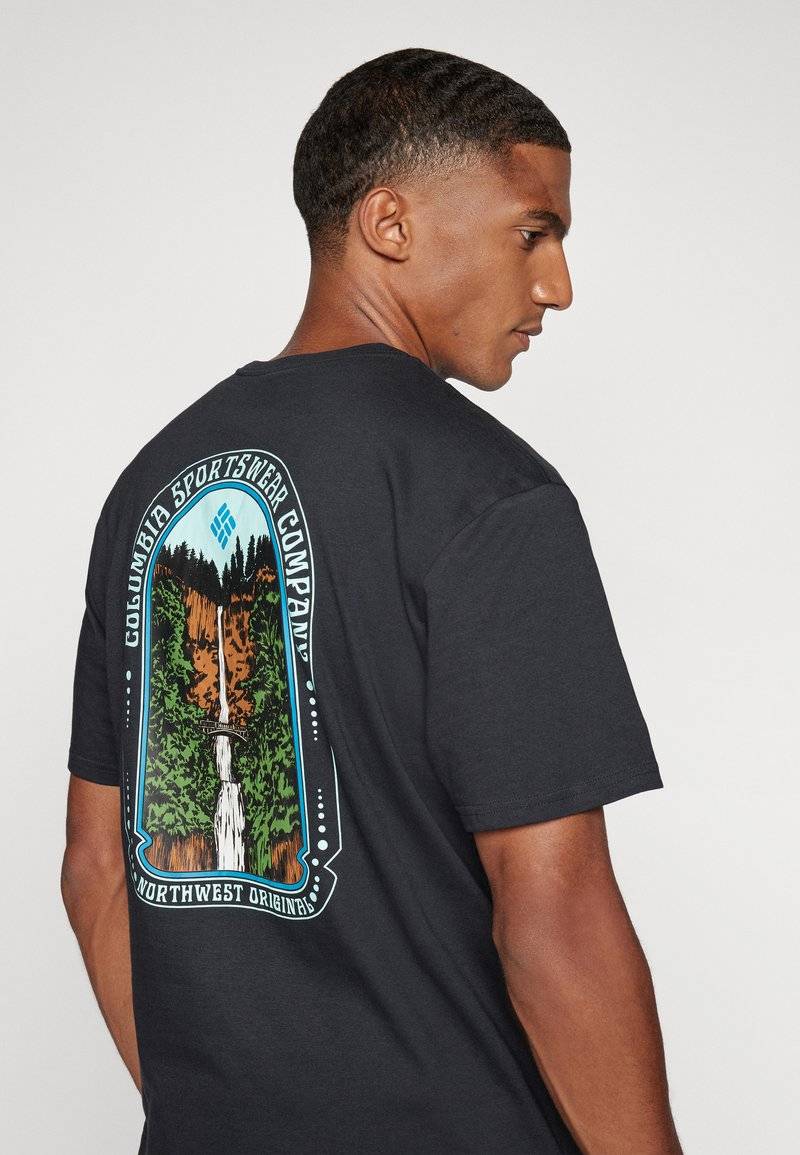 Columbia Columbia CAVALRY TRAIL - Print T-shirt - black Versandkostenfrei