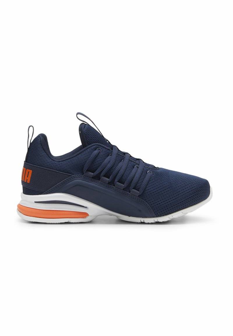 Puma Puma AXELION - Training shoe - club navy flame flicker white Saisonschlussverkauf