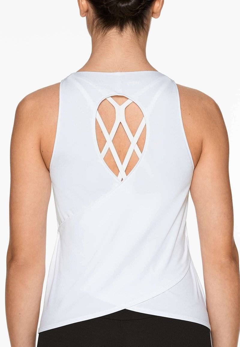 OYSHO OYSHO COMFORTLUX CROSS BACK - Top - white Exklusive Angebote