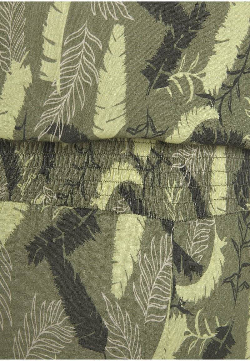 s.Oliver s.Oliver OVERALL - Jumpsuit - grün bedruckt 50% Rabatt für begrenzte Zeit