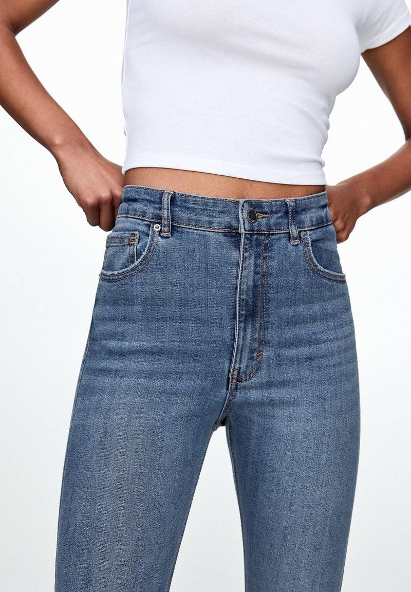 PULL&BEAR PULL&BEAR HIGH WAIST - Jeans Skinny Fit - blue denim Outlet