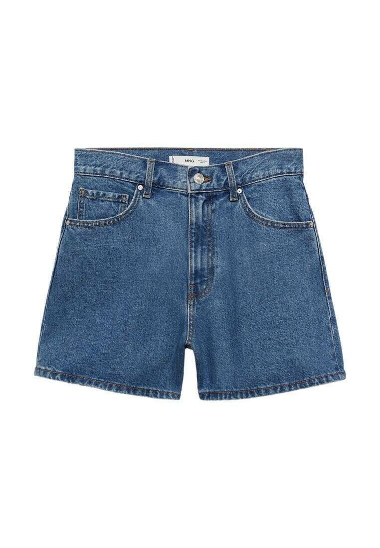 Mango Mango ZOE - Denim shorts - bleu moyen Fabrikverkauf