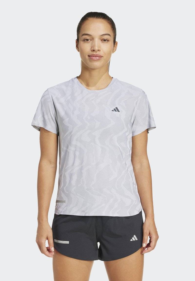 adidas Performance adidas Performance ULTIMATE HEAT.RDY ENGINEERED - Print T-shirt - halo silver Saisonschlussverkauf