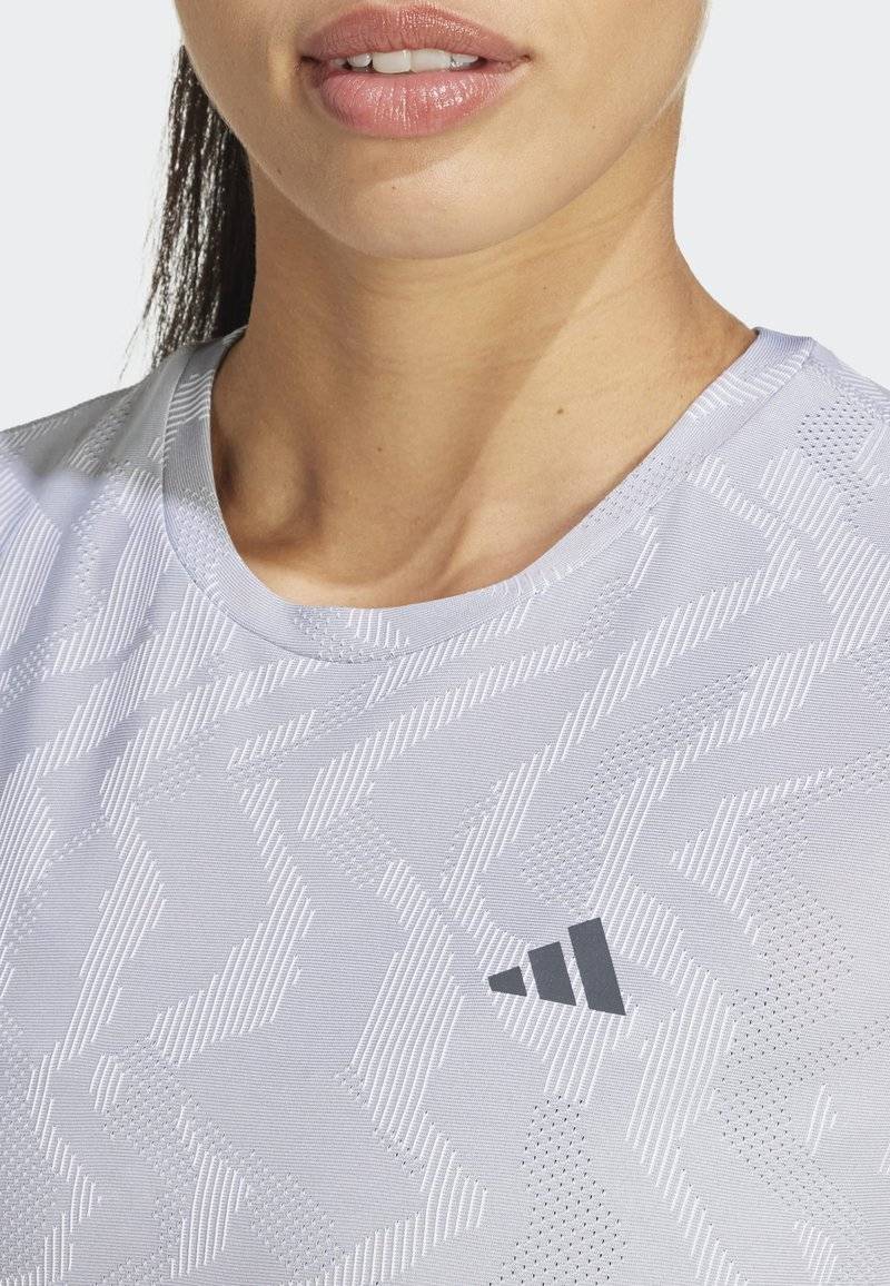adidas Performance adidas Performance ULTIMATE HEAT.RDY ENGINEERED - Print T-shirt - halo silver Saisonschlussverkauf