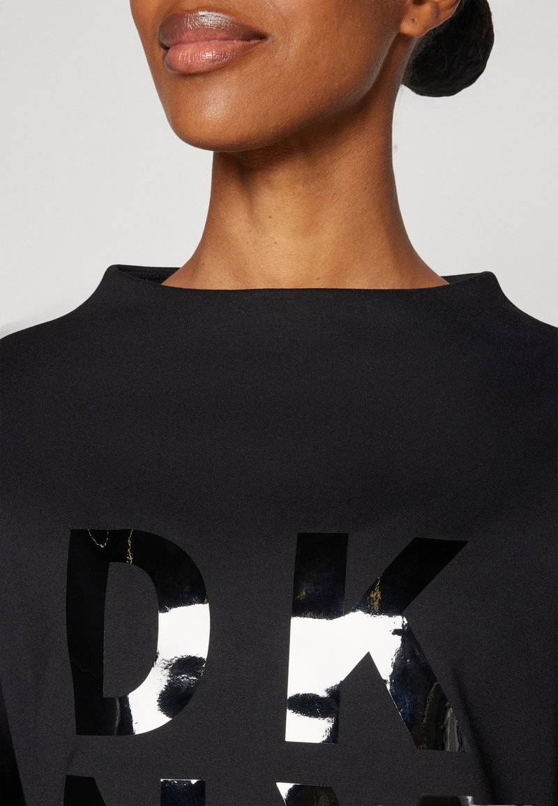 DKNY DKNY STACKED LOGO POPOVER - Long sleeved top - black Speichern exportieren