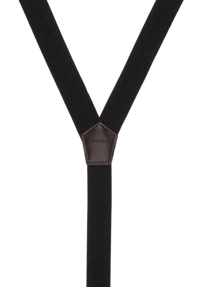 Only & Sons Only & Sons ONSBOWTIE SUSPENDER UNISEX SET - Bow tie - black Begrenztes Angebot