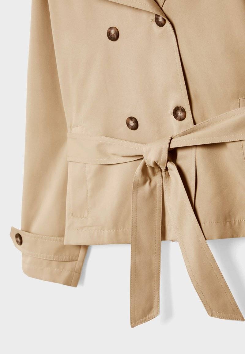 Stradivarius Stradivarius WITH BELT - Summer jacket - beige Preisnachlass