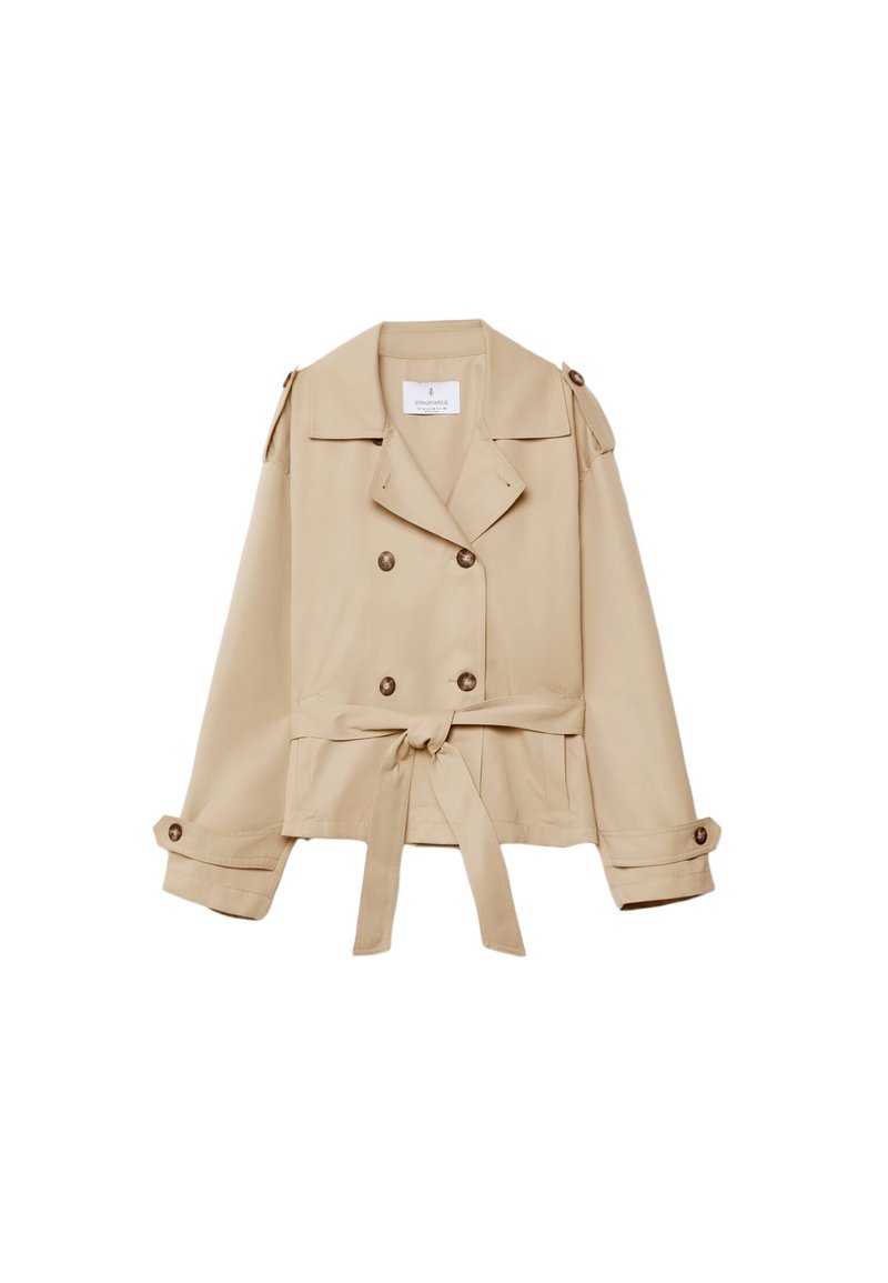 Stradivarius Stradivarius WITH BELT - Summer jacket - beige Preisnachlass