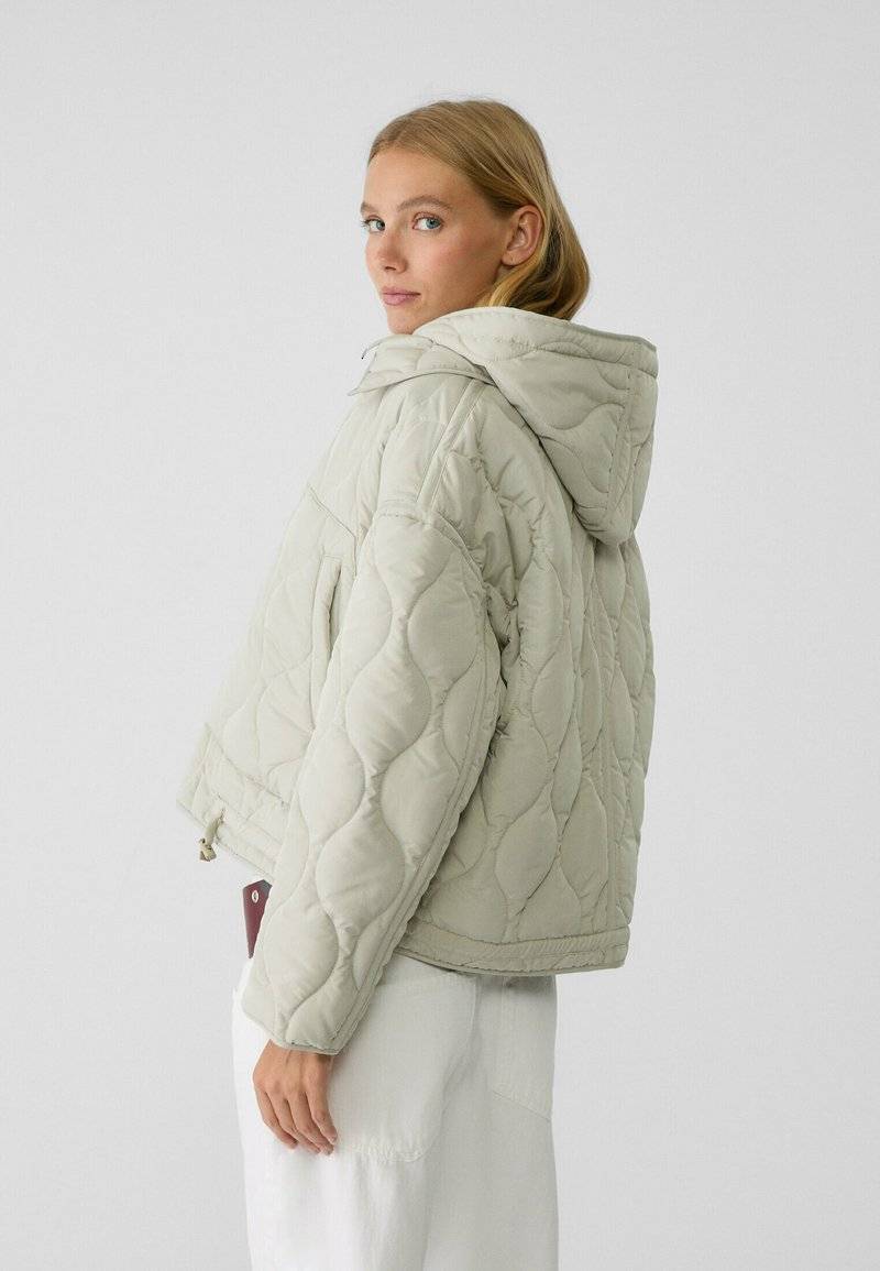 Stradivarius Stradivarius PUFFER - Winter jacket - white Jubiläumsangebot