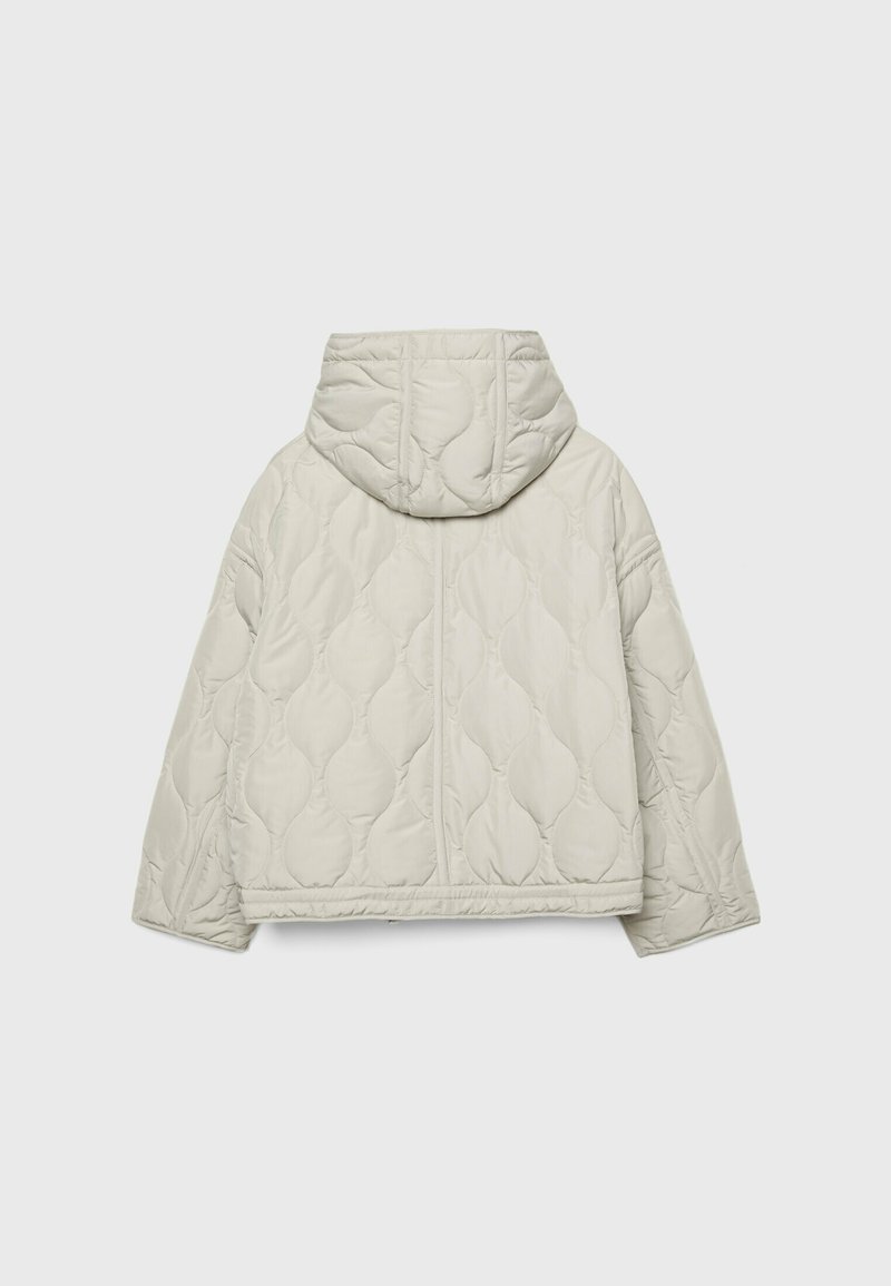 Stradivarius Stradivarius PUFFER - Winter jacket - white Jubiläumsangebot
