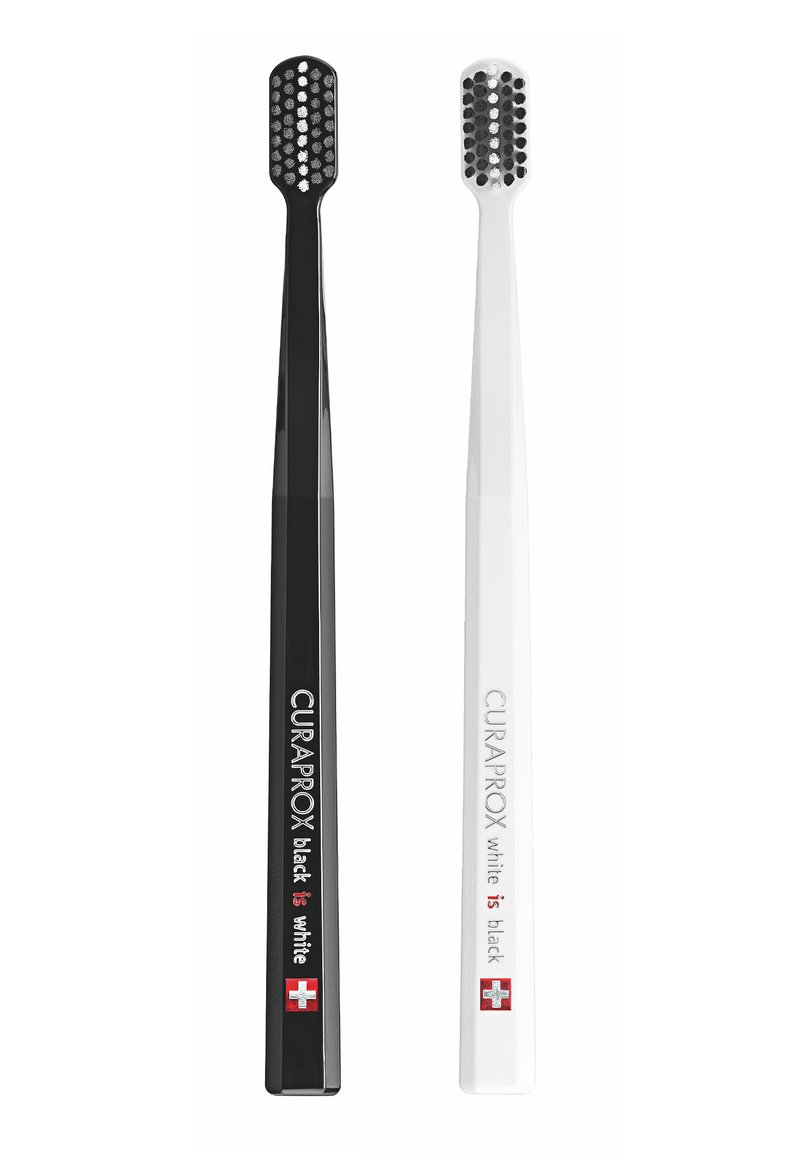 Curaprox Curaprox BLACK IS WHITE BLACK/WHITE DUO - Dental care tool - black Super Sparpreis