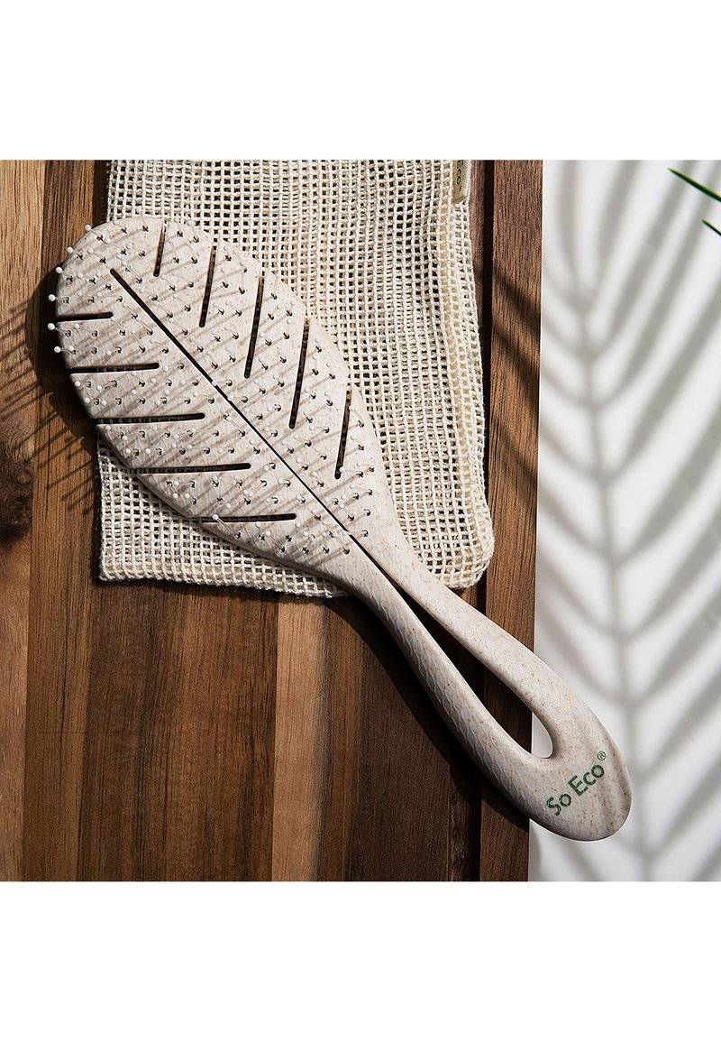 So Eco So Eco SO ECO BIODEGRADABLE DETANGLING LEAF BRUSH - Brush - stone Wochenangebot