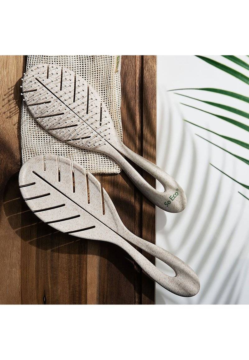 So Eco So Eco SO ECO BIODEGRADABLE DETANGLING LEAF BRUSH - Brush - stone Wochenangebot