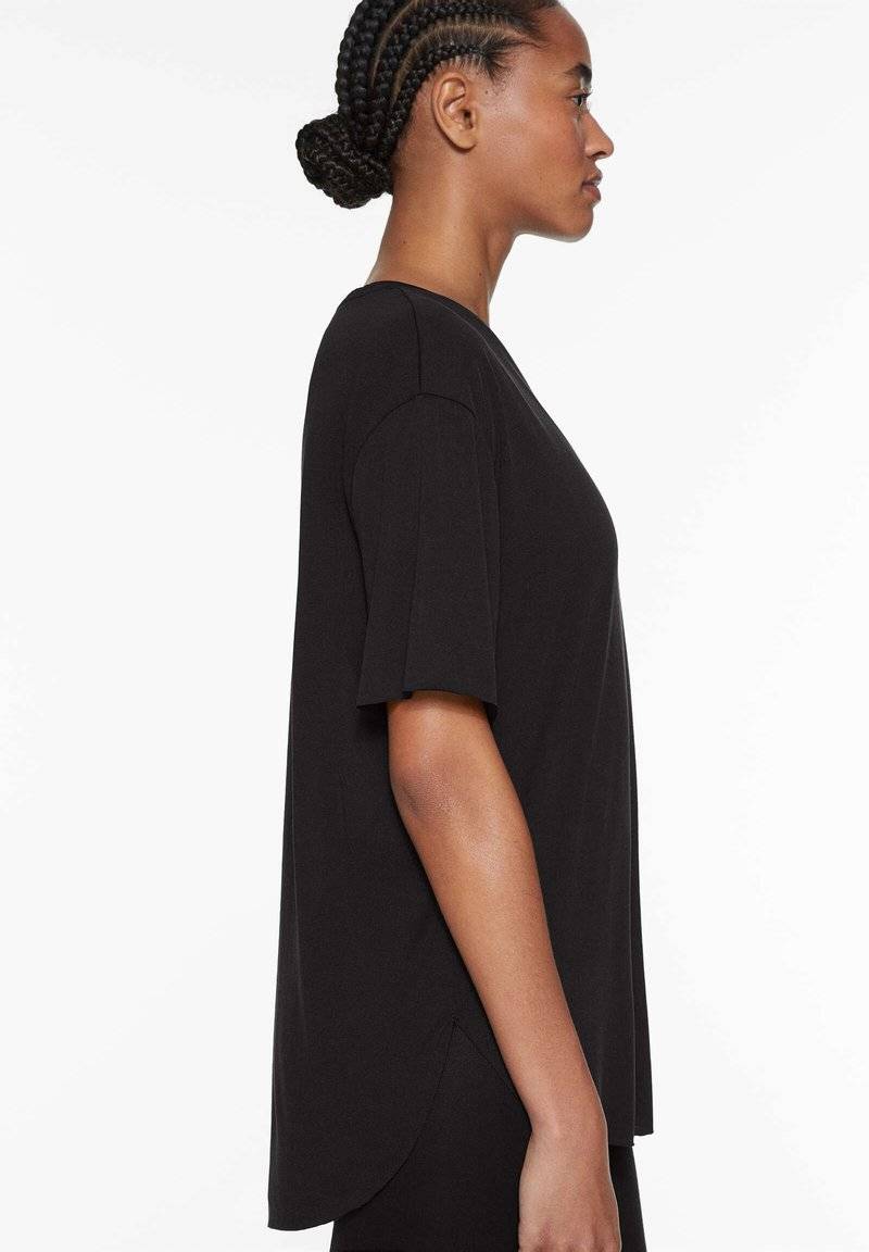 OYSHO OYSHO MODAL - Basic T-shirt - black Neueste Mode
