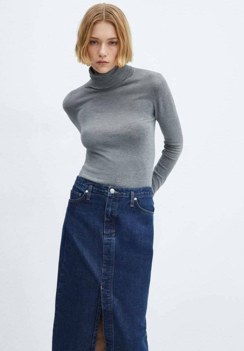 Mango Mango SOLEIL - Pencil skirt - blu scuro Tiefpreis