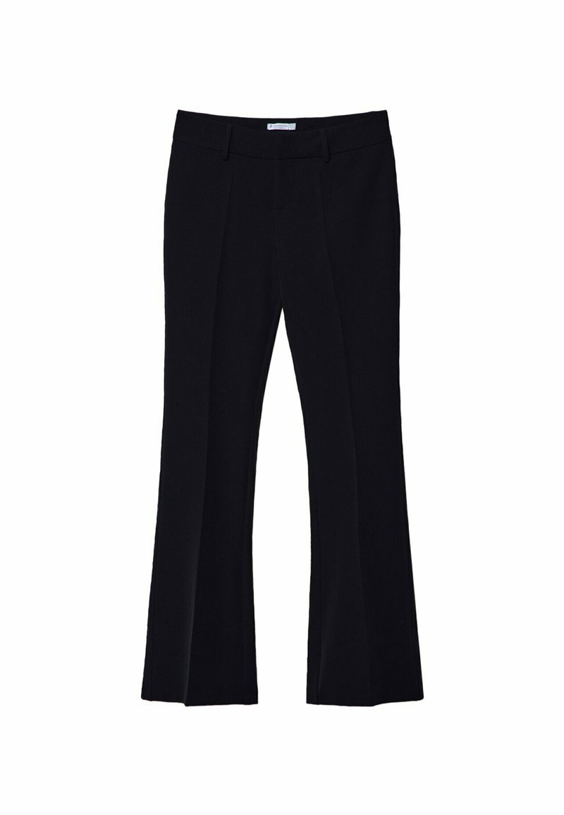Stradivarius Stradivarius TAILORED FLARED - Trousers - black Letzte 3 Tage