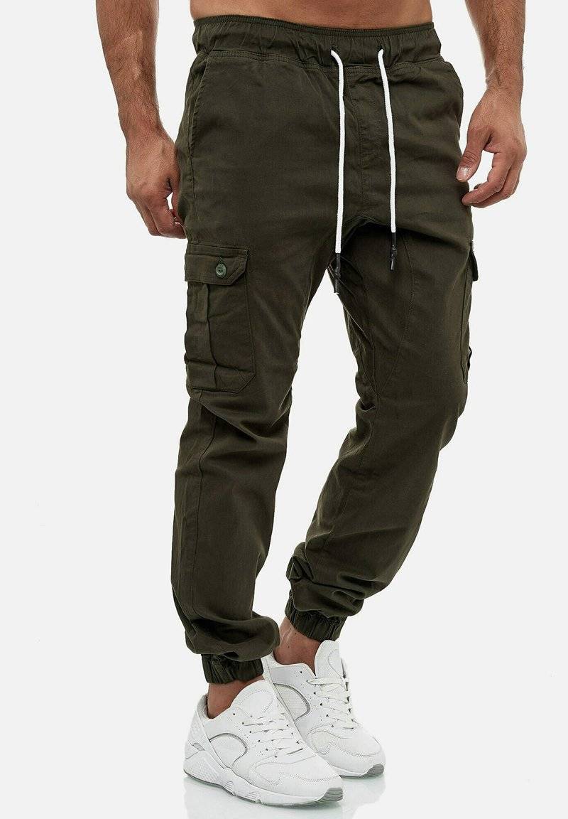 Tazzio Tazzio Cargo trousers - khaki Bis zu 50% Rabatt