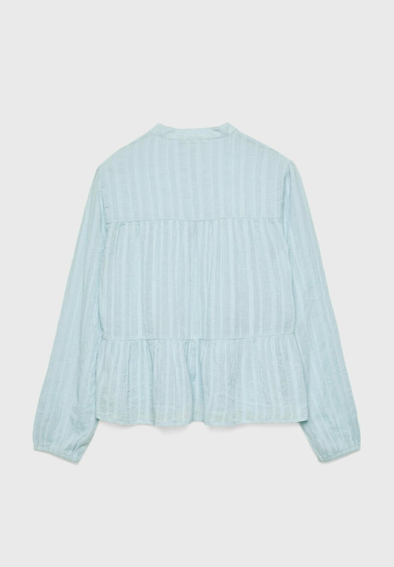 Stradivarius Stradivarius FLOWING BOHO - Blouse - light blue Riesige Rabatte