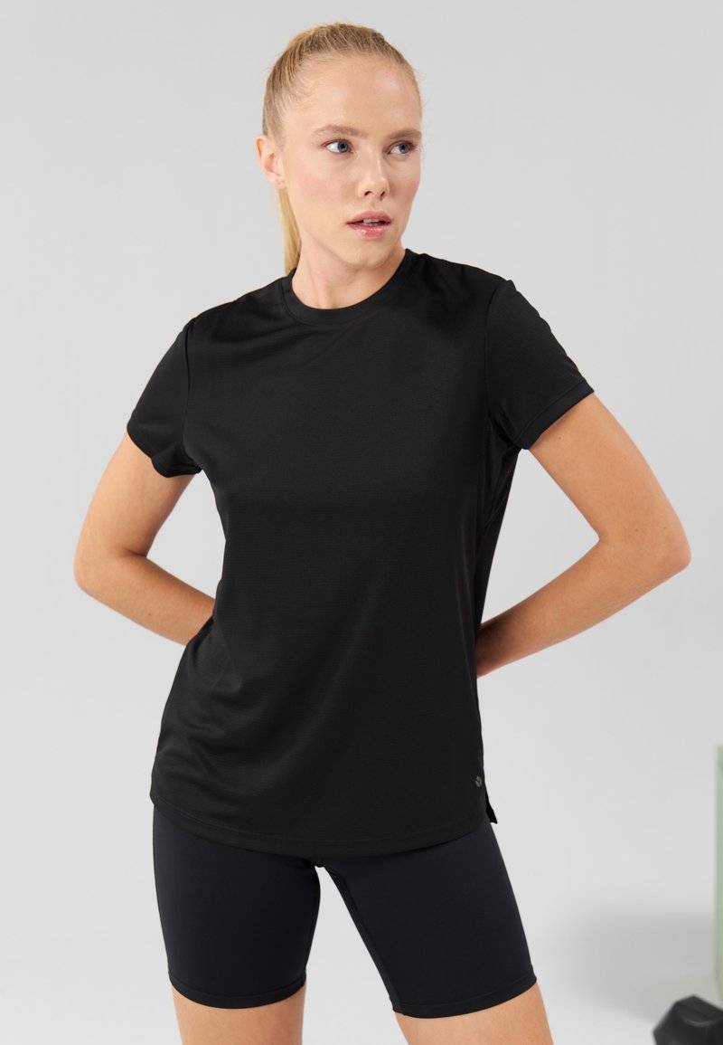 Even&Odd active Even&Odd active Basic T-shirt - black 50% Rabatt für begrenzte Zeit