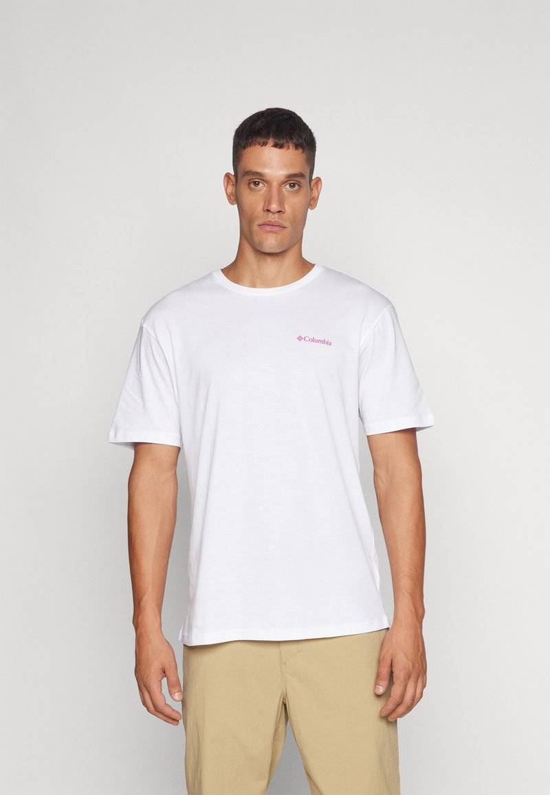 Columbia Columbia ROLLINGWOOD PARK GRAPHIC - Print T-shirt - white Limitierter Zeitrabatt