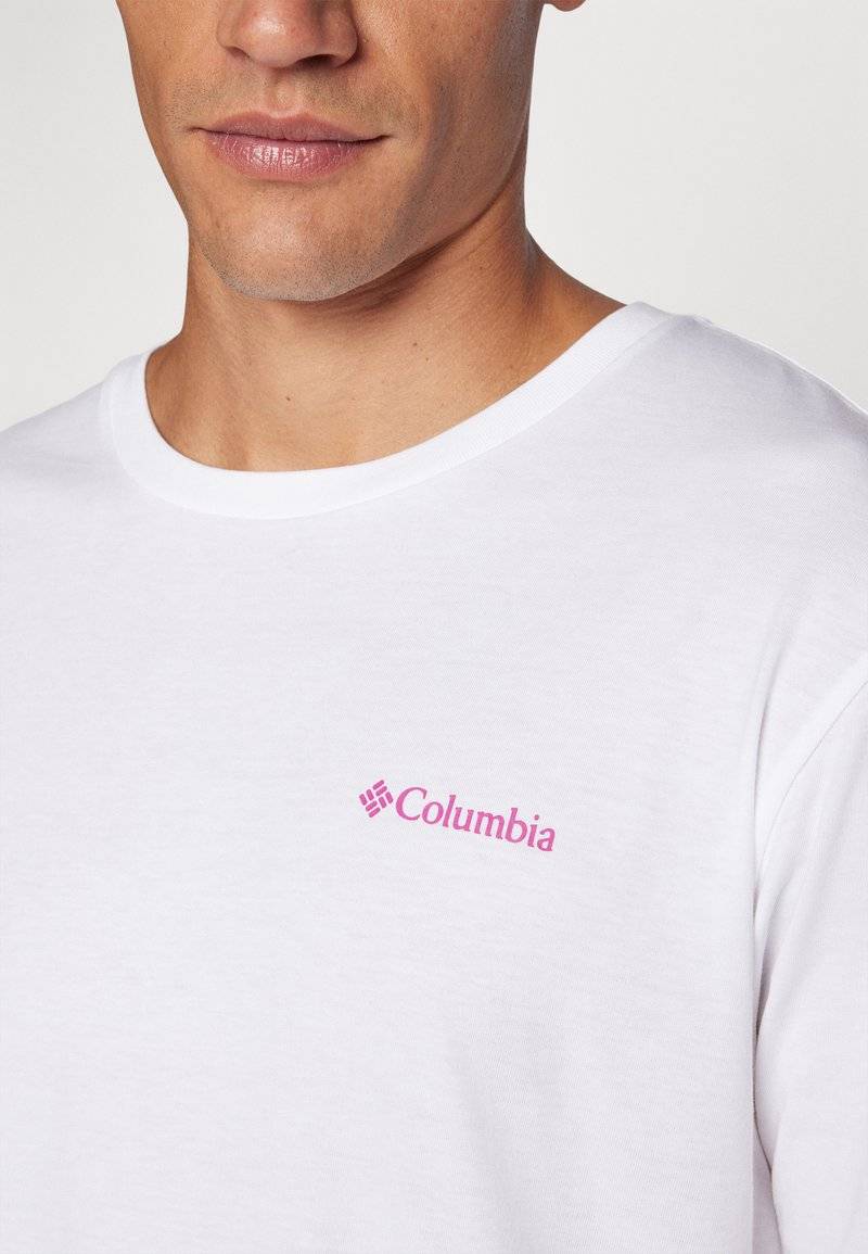 Columbia Columbia ROLLINGWOOD PARK GRAPHIC - Print T-shirt - white Limitierter Zeitrabatt